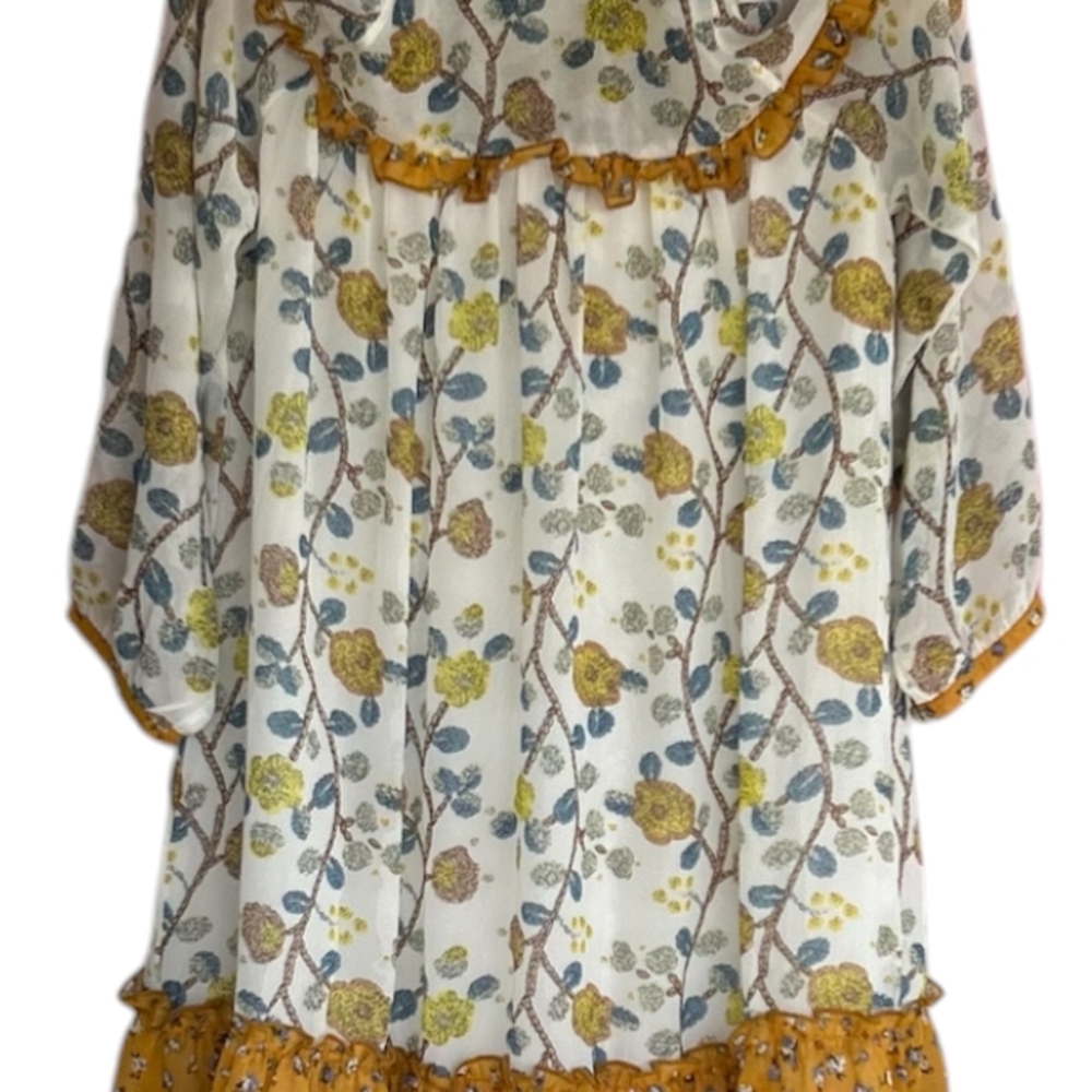 Anthropology POL Boho Cold Shoulder Dress Size S